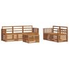 vidaXL Sofa Sets 6 pcs Natural Solid Acacia Wood