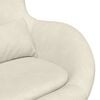 vidaXL Egg Chair Cream 63 x 73 x 90 cm Velvet