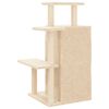 vidaXL Cat Tree with Sisal Scratching Posts Cream 97 cm