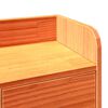 vidaXL Bookcase Bed without Mattress Wax Brown 140x190 cm Solid Wood Pine
