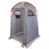 vidaXL Shower Tent Grey and Orange Waterproof