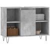 vidaXL Bathroom Cabinet Concrete Grey 80x33x60 cm Engineered Wood