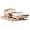 vidaXL Bed Frame without Mattress 100x200 cm Solid Wood Pine