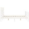 vidaXL Bed Frame without Mattress White 140x200 cm Solid Wood