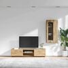 vidaXL TV Cabinet Set with Drawer FLORIN Artisan Oak Engineered Wood