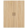 vidaXL Highboard Sonoma Oak 69.5x34x180 cm Engineered Wood