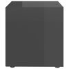 vidaXL TV Cabinets 4 pcs High Gloss Grey 37x35x37 cm Engineered Wood