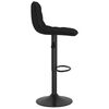 vidaXL Bar Stools 2 pcs Black Velvet