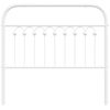 vidaXL Metal Headboard White 100 cm