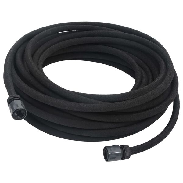 vidaXL Garden Soaker Hose Black 0.6" 10 m Rubber