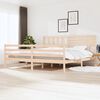 vidaXL Bed Frame without Mattress Solid Wood 200x200 cm