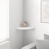vidaXL Floating Corner Shelf White 35x35x3.8 cm MDF