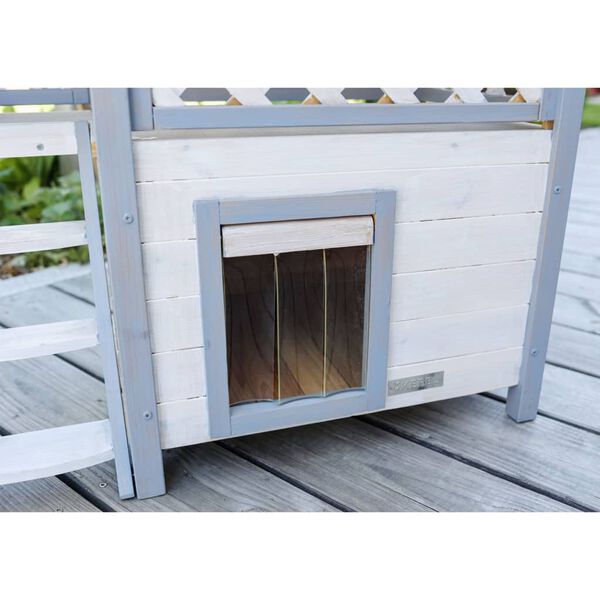 Kerbl Cat House Lodge Ontario 77x50x73 cm Light Grey