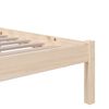 vidaXL Bed Frame without Mattress Solid Wood 75x190 cm Small Single Small Single