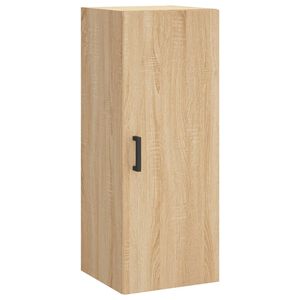 vidaXL Wall Mounted Cabinet Sonoma Oak 34.5x34x90 cm