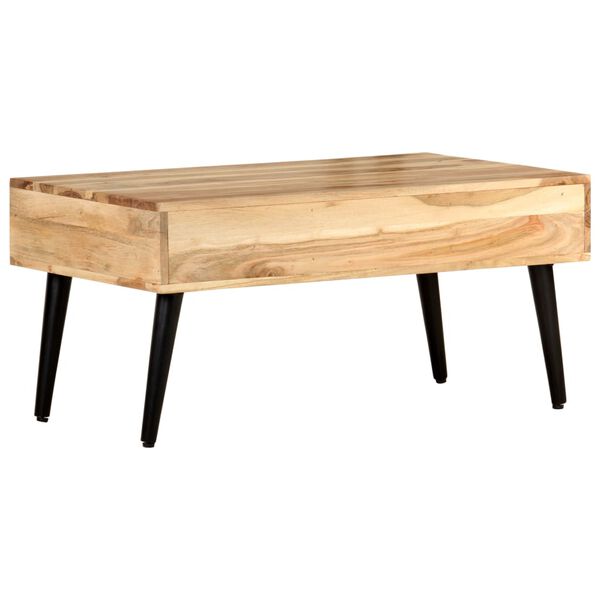 vidaXL Coffee Table 88x50x42 cm Solid Acacia Wood
