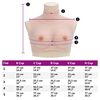 vidaXL Silicone Breastplate Caucasian D Cup