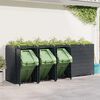 vidaXL Wheelie Bin Storage for 5 Bins Anthracite 340 x 77.5 x 121.5 cm