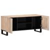 vidaXL TV Cabinet White 105x34x46 cm Solid Wood Mango