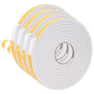 vidaXL Self-adhesive Foam Tape 4 pcs White 20mm x 5m CR Foam