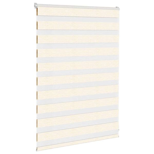 vidaXL Zebra Blind Marble Beige 95x100 cm Fabric Width 90.9 cm Polyester