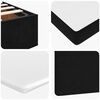 vidaXL Ottoman Bed with Mattresses Black 180x200cm Velvet