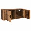 vidaXL Wall-mounted TV Cabinet Set 2 pcs Old Wood 100 x 34.5 x 40 cm