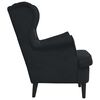 vidaXL Armchair Black Velvet