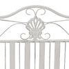 vidaXL Garden Bench Antique White 103.5 x 59 x 89 cm Steel