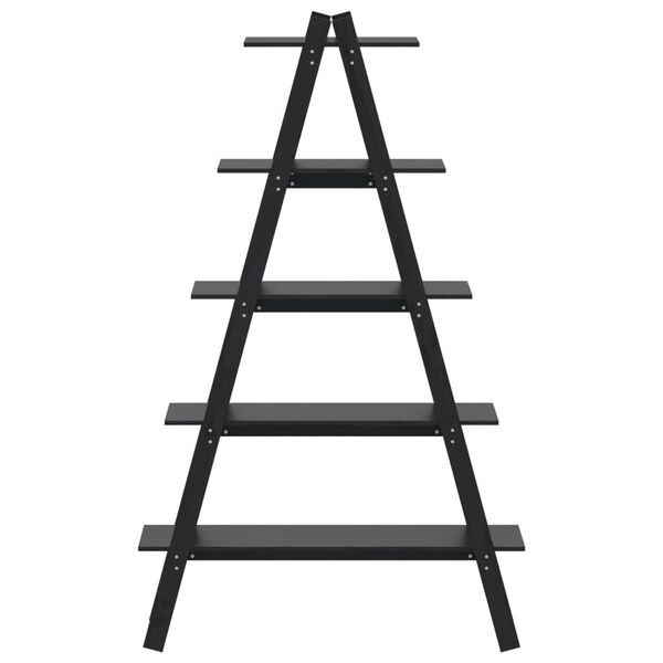 vidaXL 5-Tier Shelf A-shape 110x40x180.5 cm Solid Wood Pine