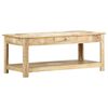 vidaXL Coffee Table 110x50x45 cm Hand Painted Solid Mango Wood