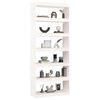 vidaXL Book Cabinet/Room Divider White 80x30x199.5 cm Solid Wood Pine