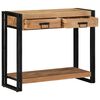 vidaXL Console Table Brown 90 x 33 x 75 cm Solid Acacia Wood