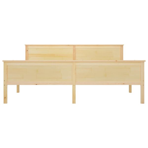 vidaXL Bed Frame without Mattress Solid Wood Pine 180x200 cm Super King