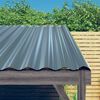 vidaXL Roof Panels 36 pcs Galvanised Steel Grey 60x36 cm