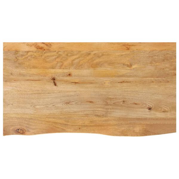 vidaXL Table Top Live Edge 110x60x3.8 cm Solid Wood Mango