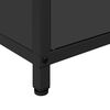 vidaXL Kitchen Storage with Shelf Black 90 x 50 x 53 cm Steel
