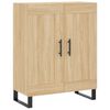 vidaXL Highboard Sonoma Oak 69.5x34x180 cm Engineered Wood