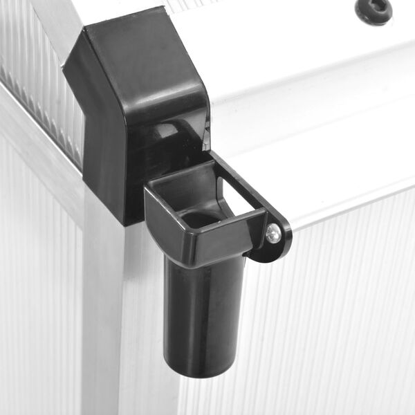 vidaXL Greenhouse Aluminium 421x190x195 cm 15.6 m³