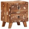 vidaXL Bedside Cabinet 2 pcs 40x32x46 cm Solid Wood Reclaimed