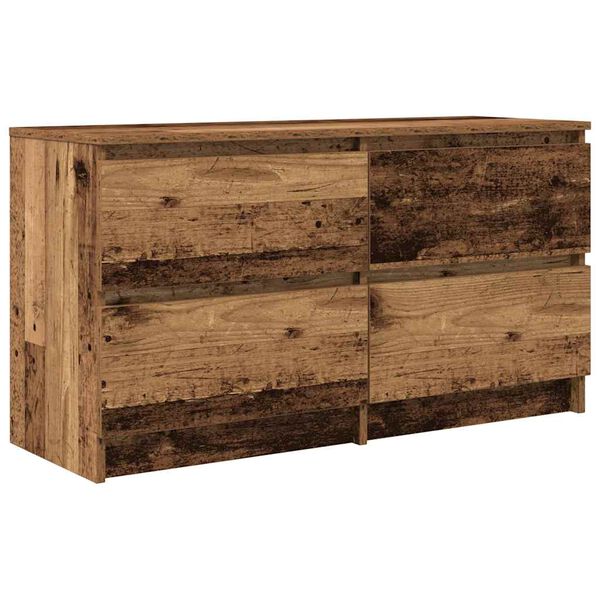 vidaXL TV Cabinet Old Wood 100x35x54 cm Engineered Wood
