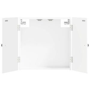 vidaXL Dartboard Cabinet EDE High Gloss White 52.5 x 10.5 x 53.5 cm
