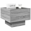 vidaXL Bedside Table with Infinity LED Grey Sonoma 40x40x30 cm