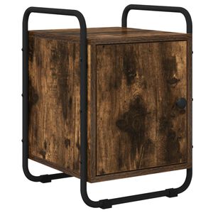 vidaXL Bedside Cabinet Smoked Oak 35 x 36.5 x 50 cm Engineered Wood