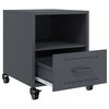vidaXL Bedside Cabinet Anthracite 36x39x43.5 cm Steel