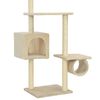 vidaXL Cat Tree with Sisal Scratching Posts 260 cm Beige