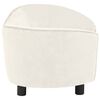 vidaXL Dog Sofa Cream 69x49x40 cm Plush