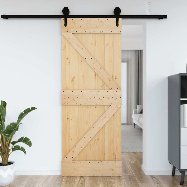 vidaXL Door NARVIK 70x210 cm Solid Wood Pine