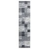 vidaXL Runner Rug BCF Grey 100x400 cm