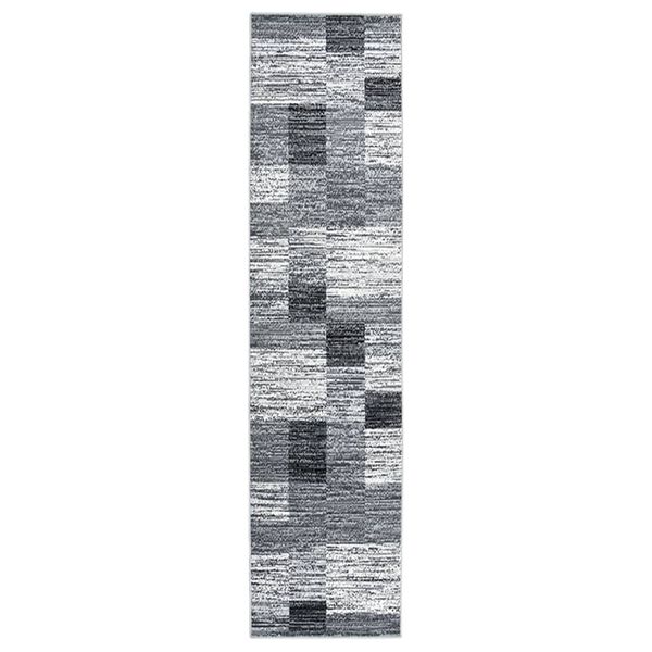 vidaXL Runner Rug BCF Grey 100x400 cm